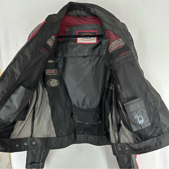 Bilt Racer Biker Jacket Patches Men’s XL Black - Picture 11 of 13